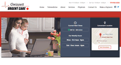 Desktop Screenshot of gwinnetturgentcare.com
